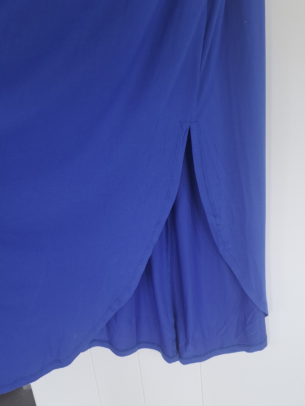 NWT Doublju Royal Blue V-Neck Eyelet Sleeve Maxi Dress Lightweight Boho - Picture 7 of 12